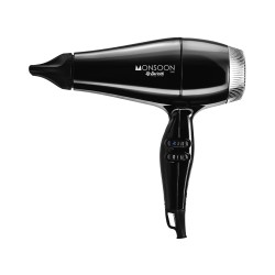 Secador Monsoon 3400 Negro Chromo