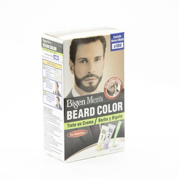 Tinte Para Barba Beard Color #B104 Castaño Oscuro Medio